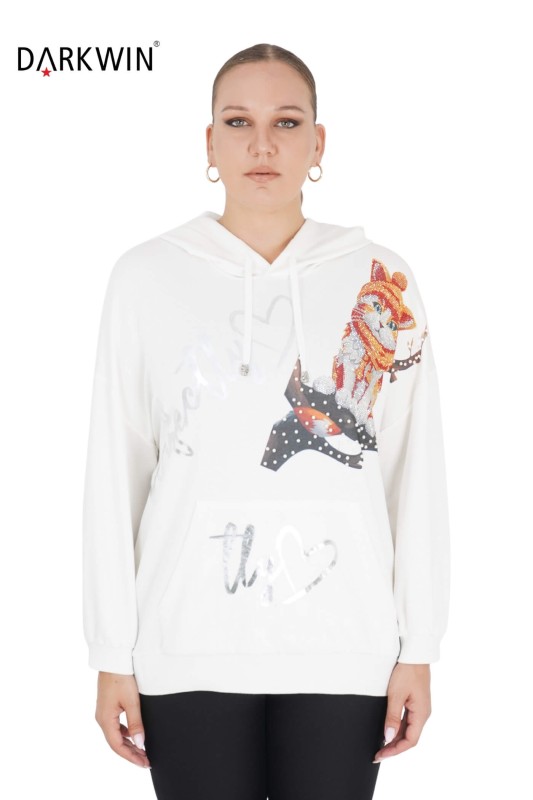 DARKWIN - 5407 DARKWIN SWEATSHIRT EKRU DARKWIN - 5407 DARKWIN SWEATSHIRT EKRU