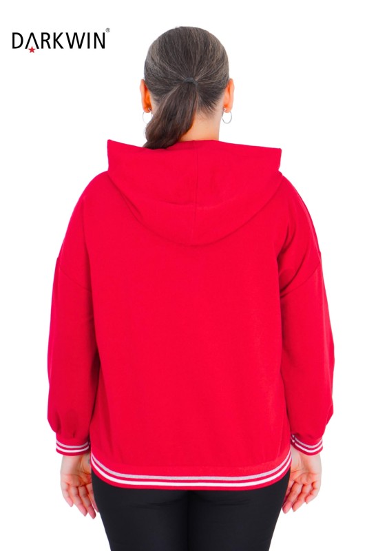 5407 DARKWIN SWEATSHIRT KIRMIZI - Thumbnail