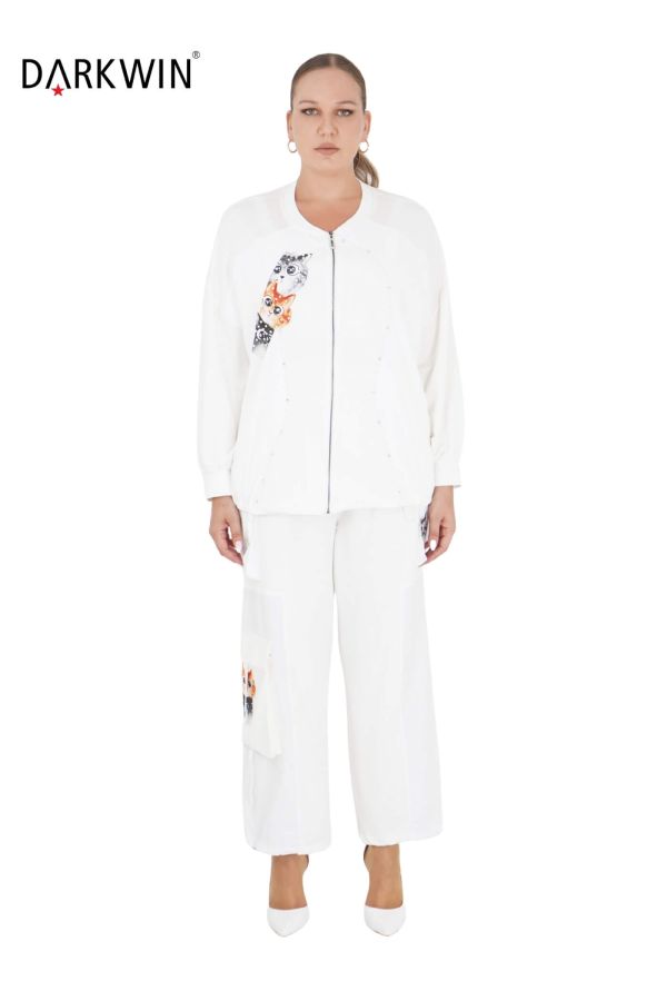 5411 DARKWIN MONT-PANTOLON EKRU - 1