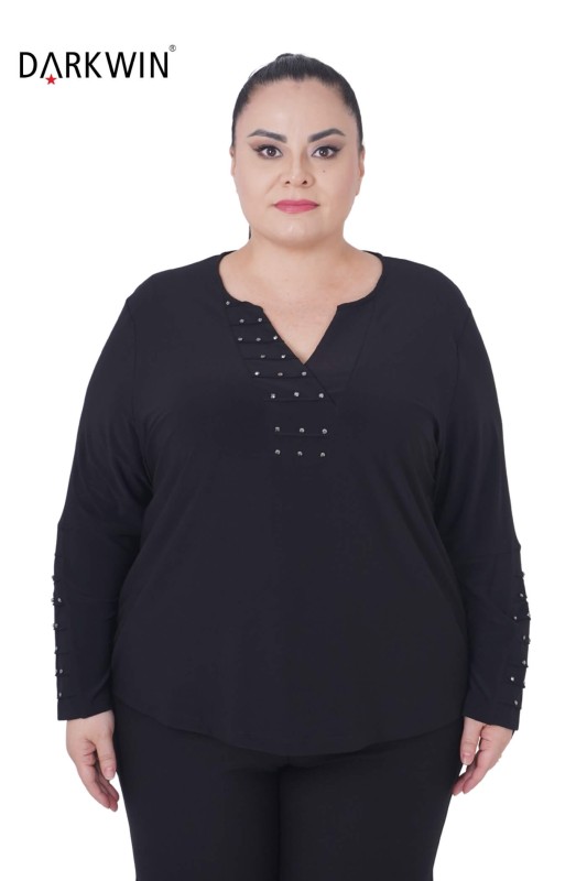5411 DARKWIN BLUZ SIYAH - DARKWIN