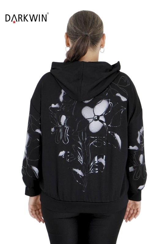 5412 DARKWIN SWEATSHIRT SIYAH - Thumbnail