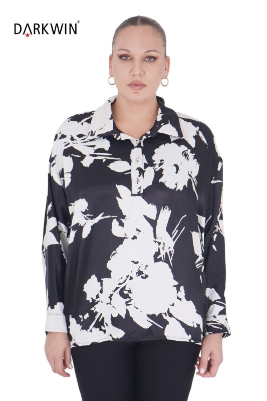 DARKWIN - 5414 DARKWIN BLUZ SIYAH