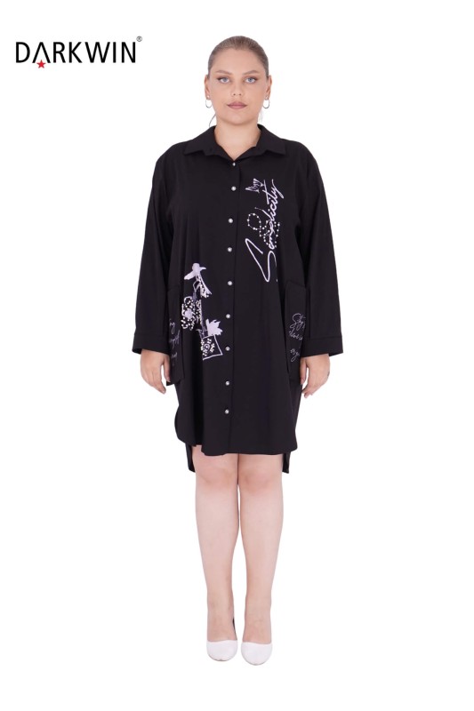 5414 DARKWIN GÖMLEK SIYAH - DARKWIN