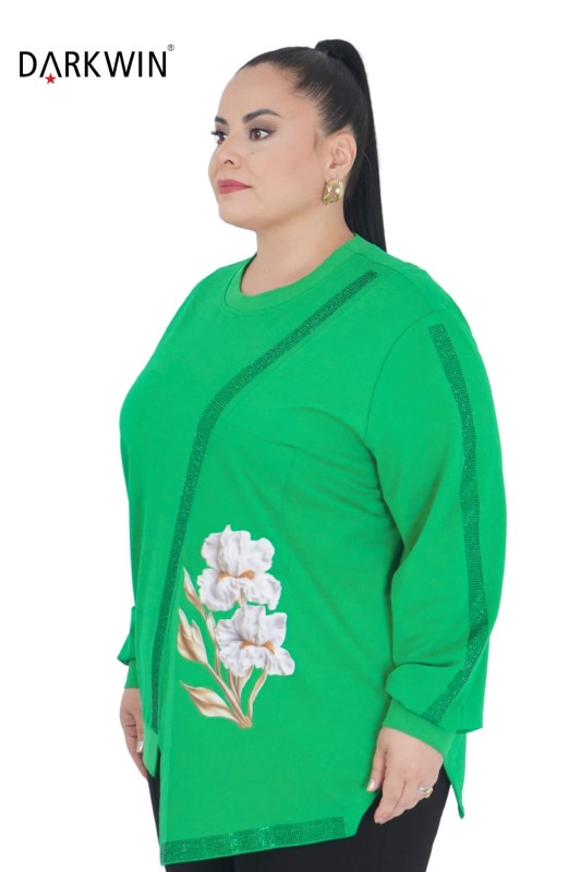 5417 DARKWIN BLUZ YESIL - Darkwin (1)