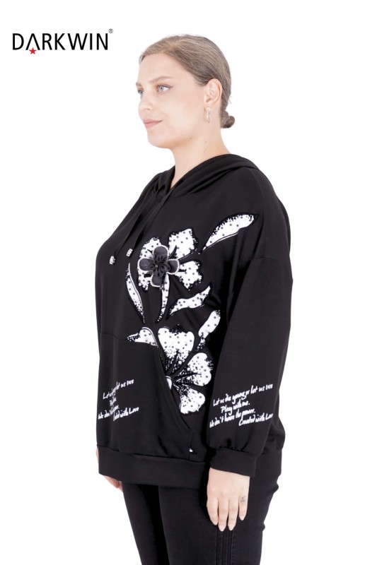 5418 DARKWIN SWEATSHIRT SIYAH - Thumbnail