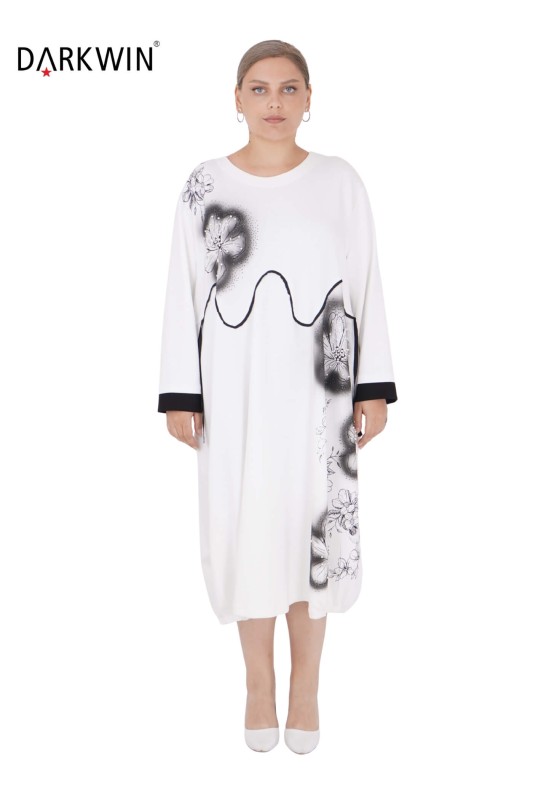 5428 DARKWIN ELBİSE EKRU - Darkwin