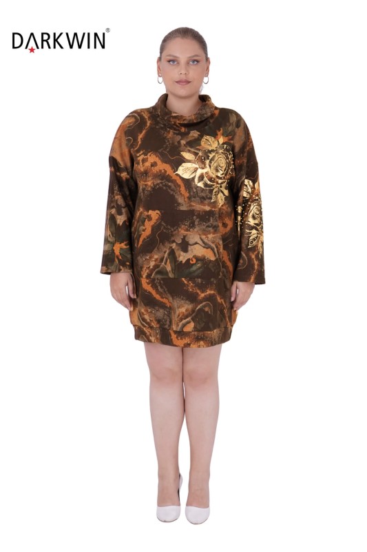 5429 DARKWIN ELBİSE KAHVE - DARKWIN