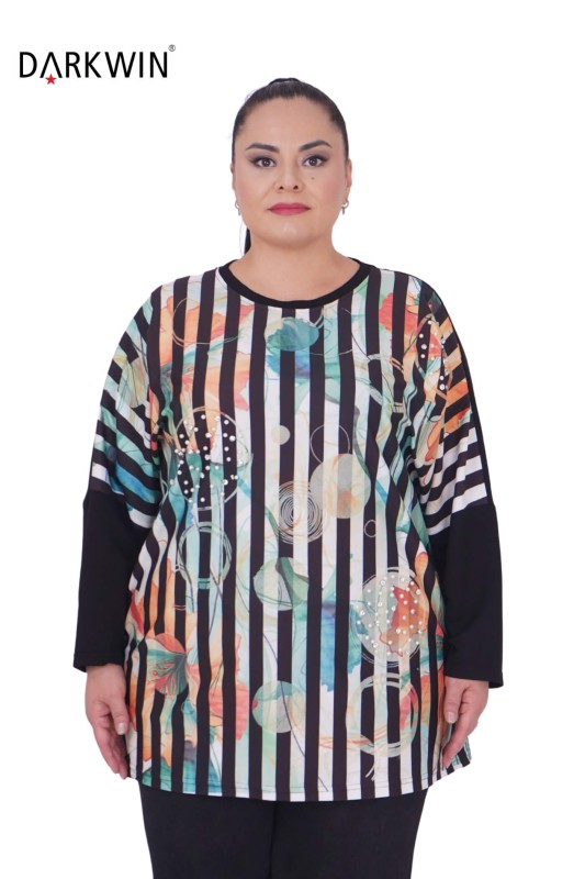 5444 DARKWIN BLUZ SIYAH - Darkwin