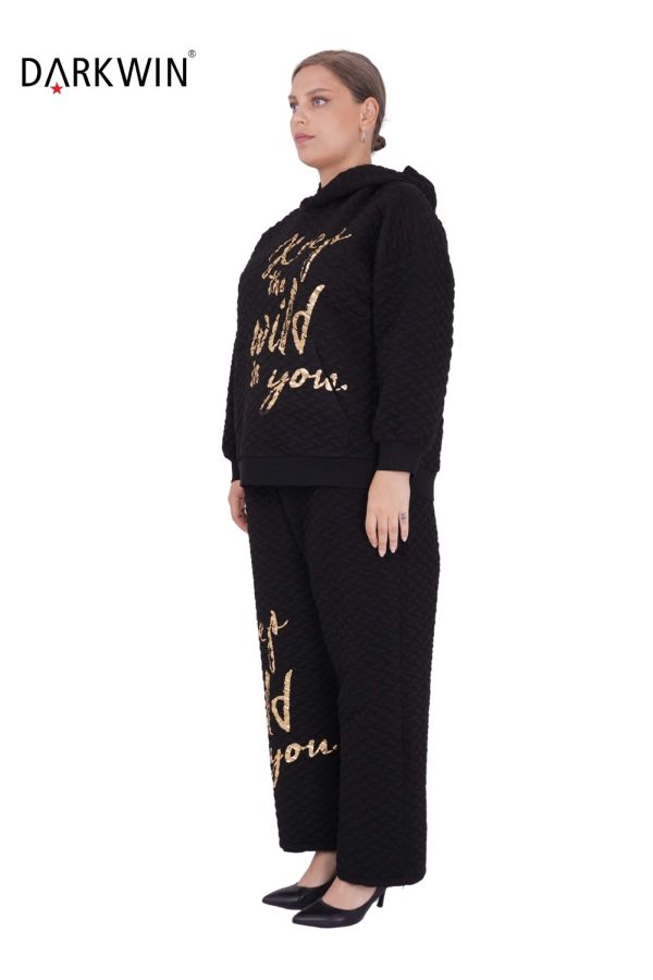 5449 DARKWIN BLUZ-PANTOLON SIYAH - 2