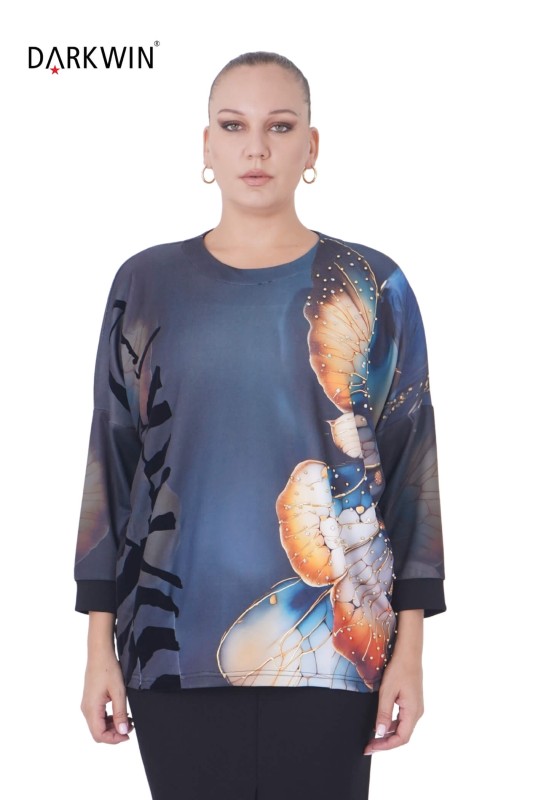 5459 DARKWIN BLUZ SIYAH - Darkwin