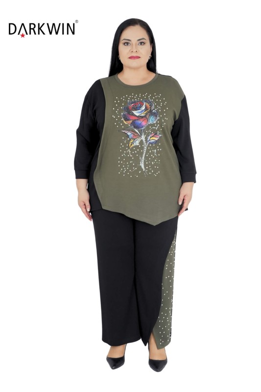 5467 DARKWIN TUNİK-PANTOLON SIYAH - 4