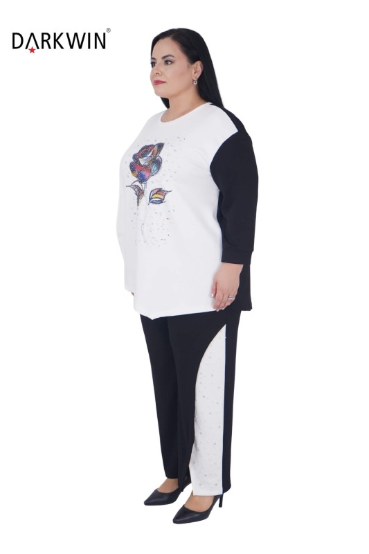 5467 DARKWIN TUNİK-PANTOLON SIYAH - 5