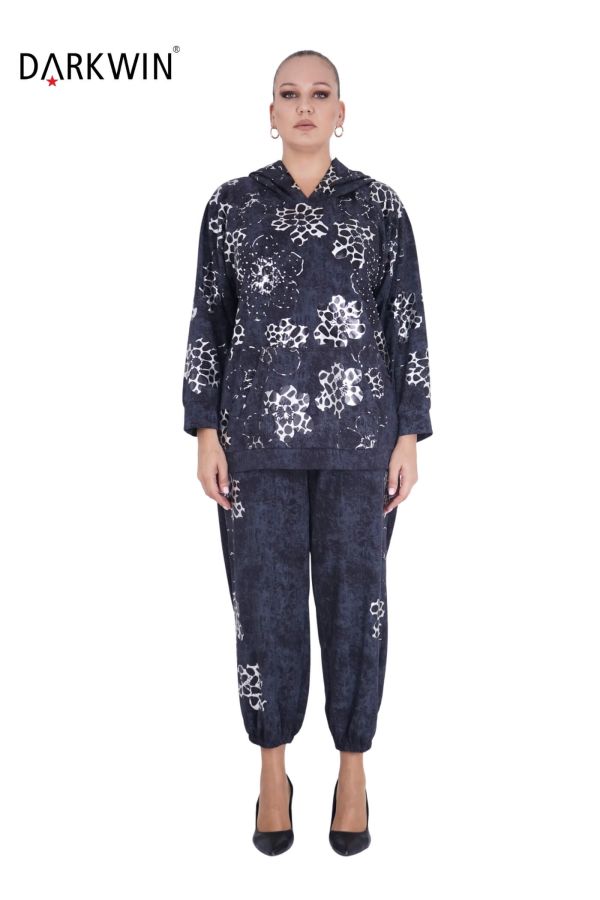 5468 DARKWIN BLUZ-PANTOLON SIYAH - 1