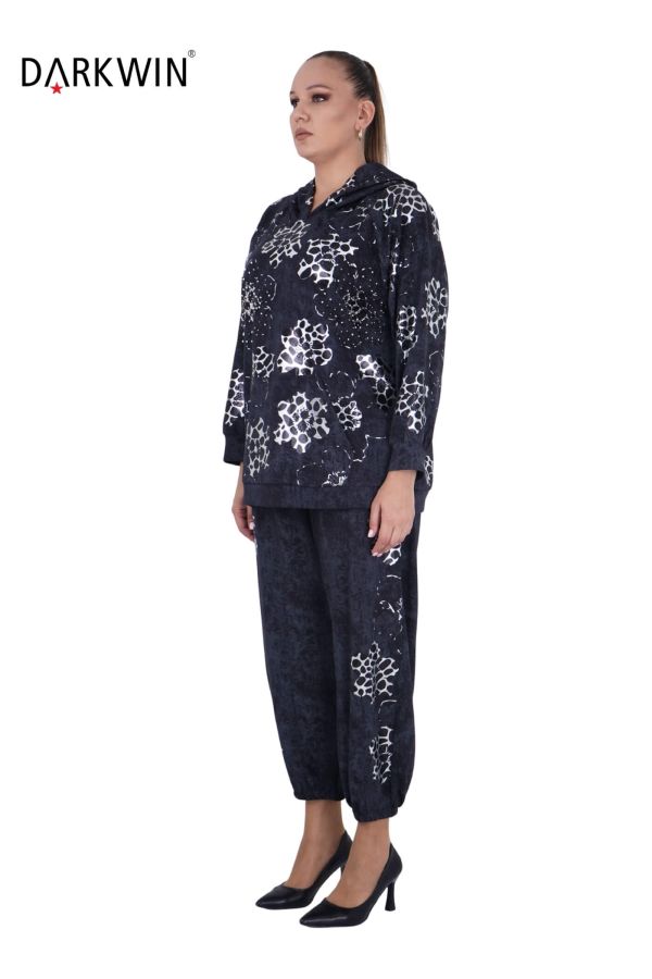 5468 DARKWIN BLUZ-PANTOLON SIYAH - 2