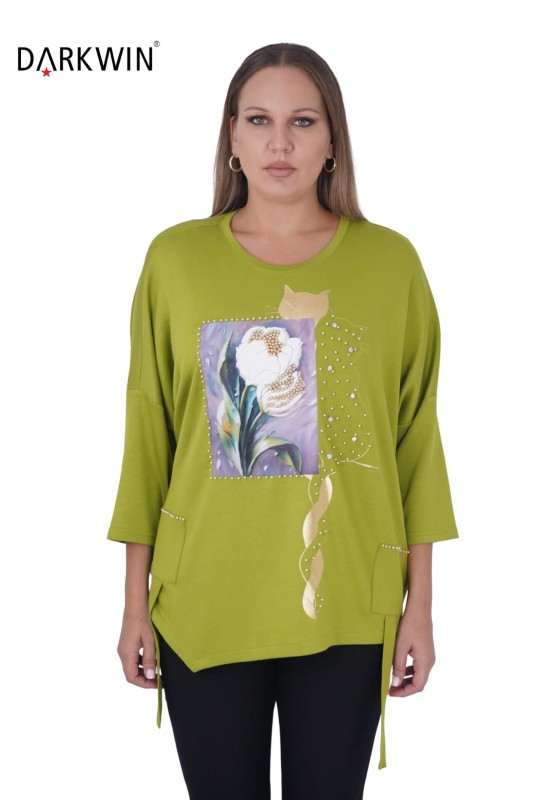 5474 DARKWIN BLUZ YESIL - Darkwin (1)