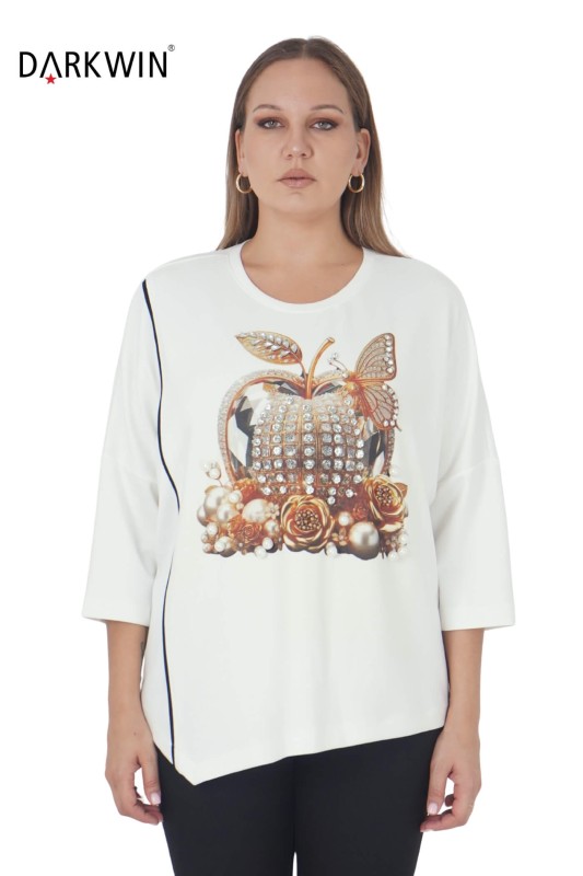 5475 DARKWIN BLUZ EKRU - Darkwin