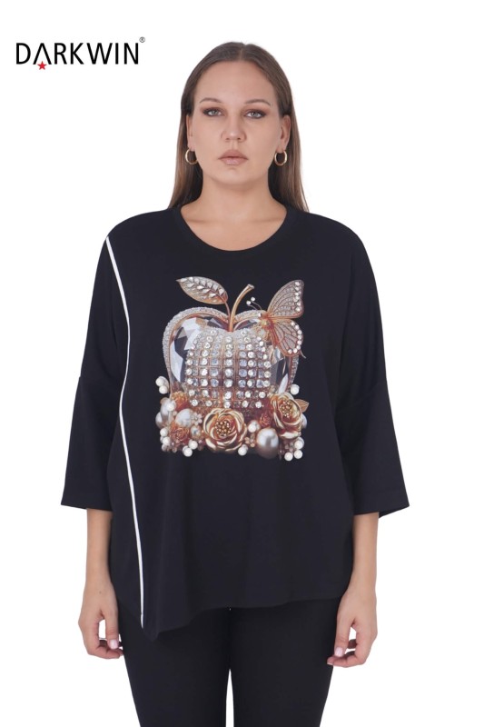 5475 DARKWIN BLUZ SIYAH - Darkwin