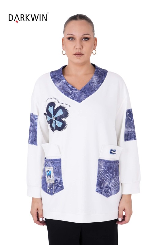 5488 DARKWIN BLUZ EKRU - Darkwin