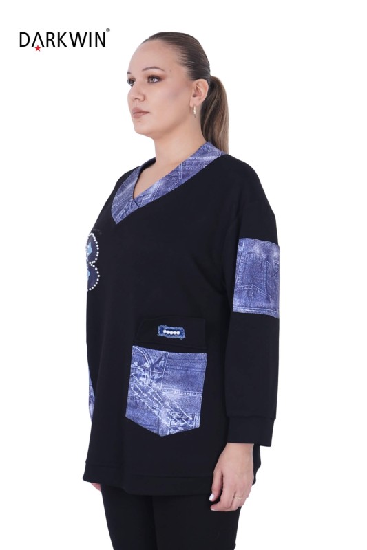 5488 DARKWIN BLUZ SIYAH - 3