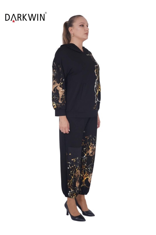 5489 DARKWIN SWEAT-PANTOLON SIYAH - Darkwin (1)