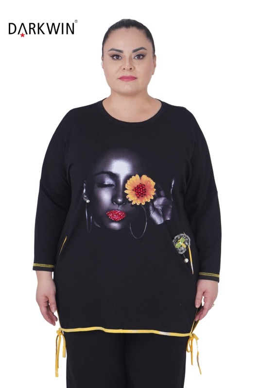 5490 DARKWIN BLUZ SIYAH - Darkwin