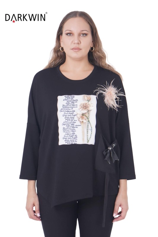 5492 DARKWIN BLUZ SIYAH - Darkwin
