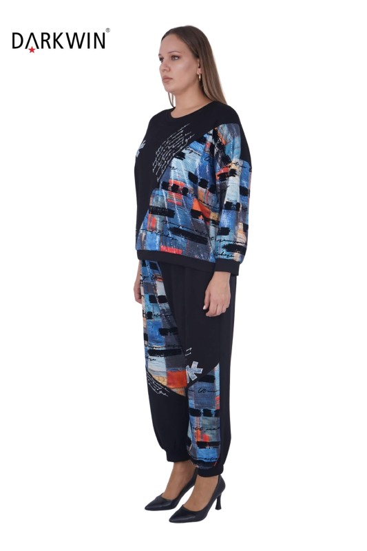 5495 DARKWIN BLUZ-PANTOLON SIYAH - Darkwin (1)