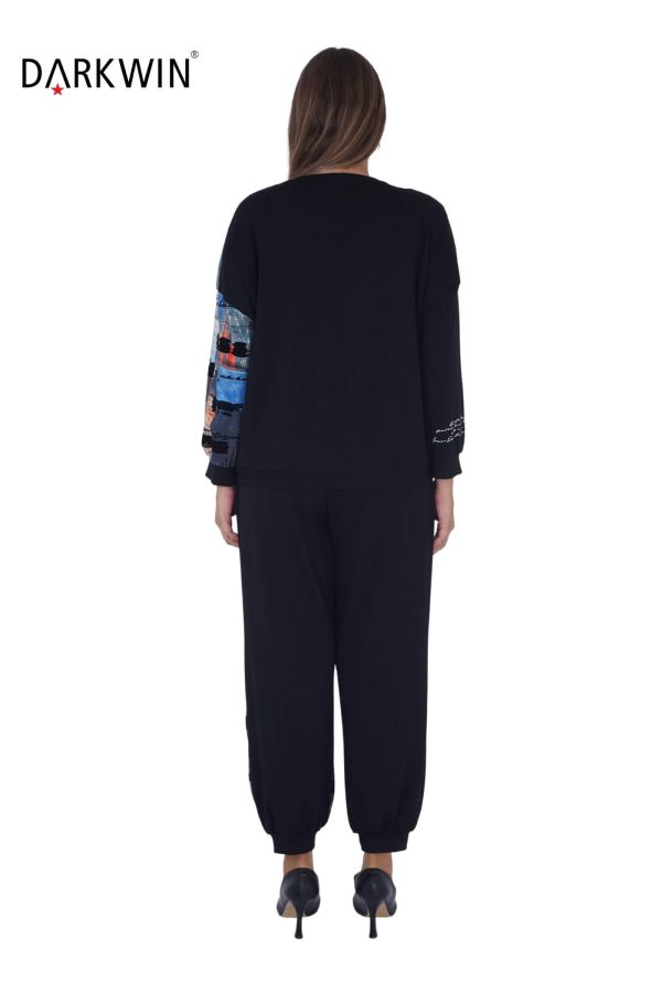 5495 DARKWIN BLUZ-PANTOLON SIYAH - 3