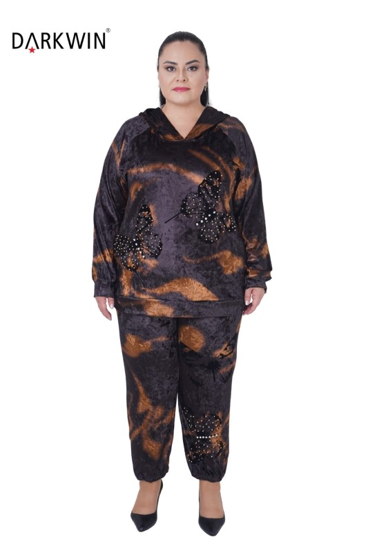 5501 DARKWIN BLUZ-PANTOLON SIYAH - Darkwin