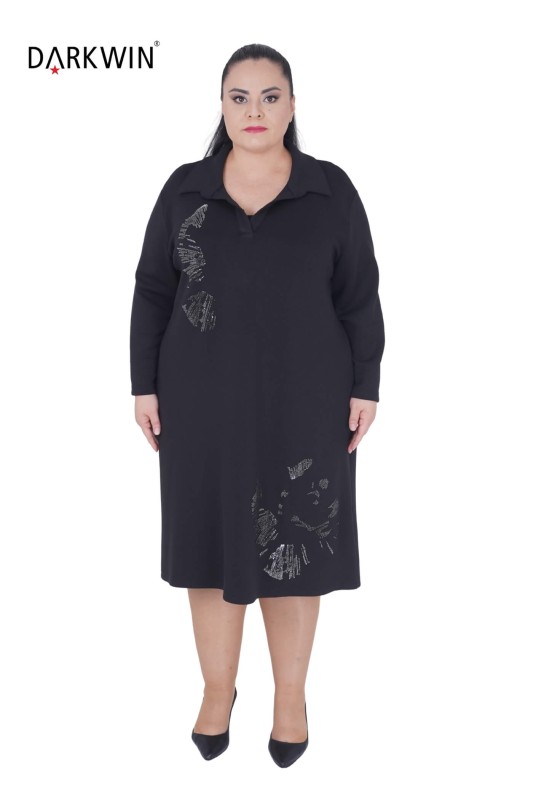 5506 DARKWIN ELBİSE SIYAH - DARKWIN