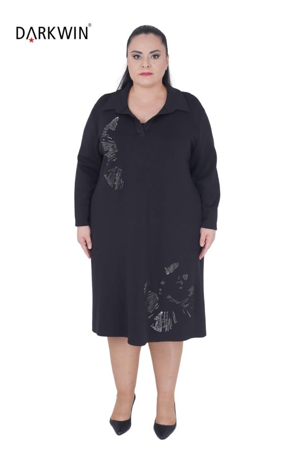 5506 DARKWIN ELBİSE SIYAH - 1