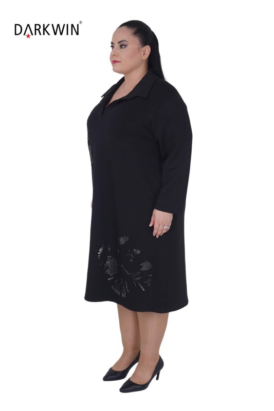 5506 DARKWIN ELBİSE SIYAH - Darkwin (1)
