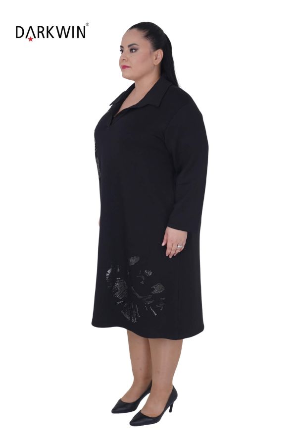 5506 DARKWIN ELBİSE SIYAH - 2
