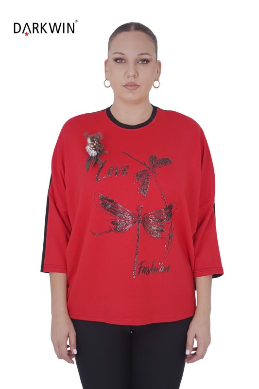 5508 DARKWIN BLUZ SIYAH - Darkwin