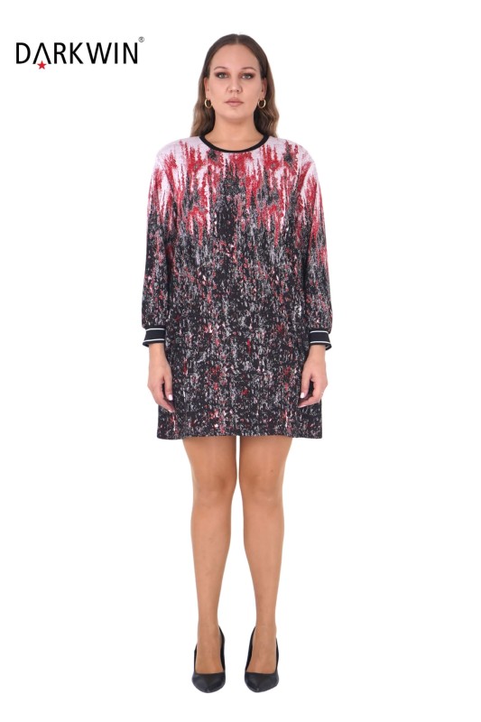 5511 DARKWIN ELBİSE KIRMIZI - DARKWIN