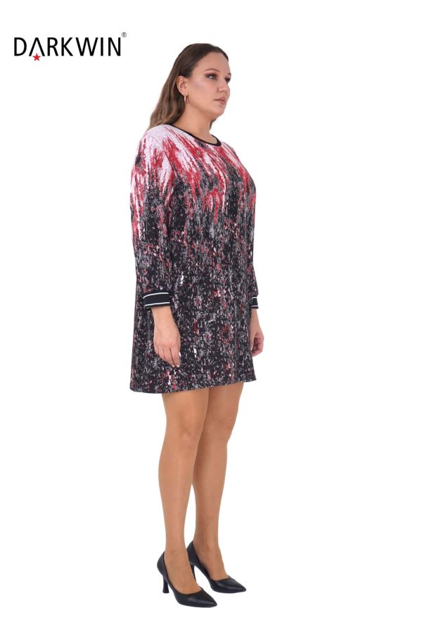 5511 DARKWIN ELBİSE KIRMIZI - 3