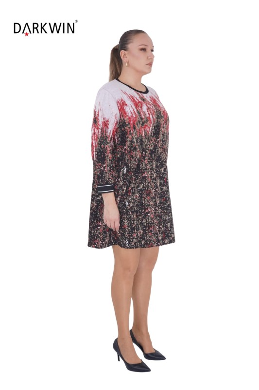 5511 DARKWIN ELBİSE KIRMIZI - 4