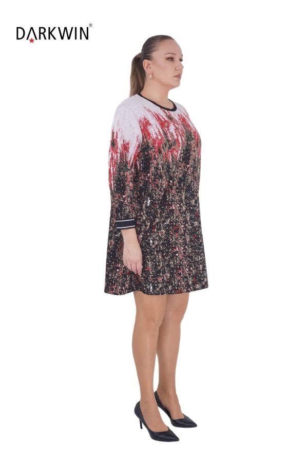 5511 DARKWIN ELBİSE KIRMIZI - 4