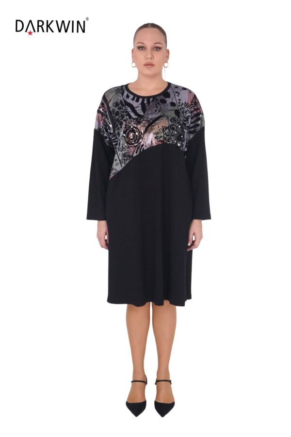5515 DARKWIN ELBİSE SIYAH - 1