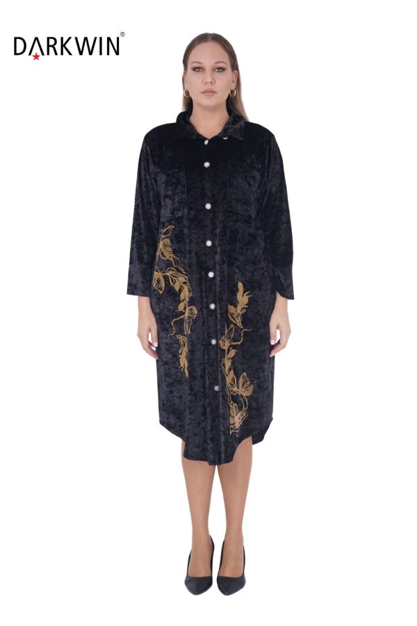 5517 DARKWIN ELBİSE SIYAH - 1