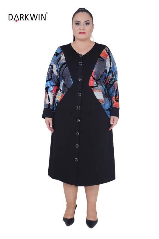 5522 DARKWIN ELBİSE SIYAH - DARKWIN