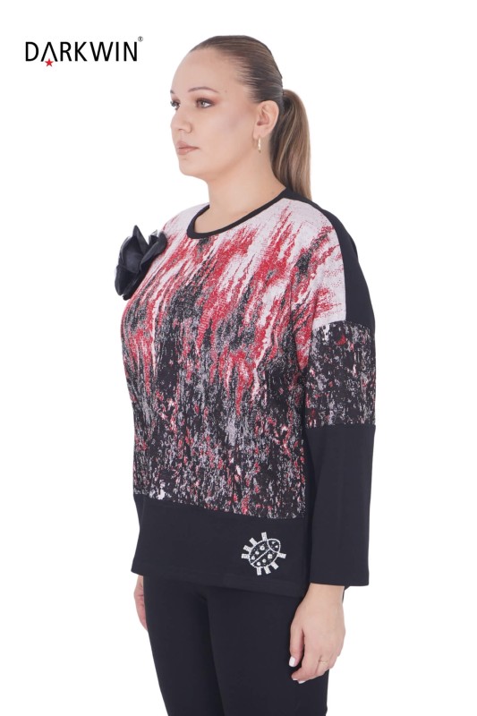 5528 DARKWIN BLUZ KIRMIZI - Darkwin (1)