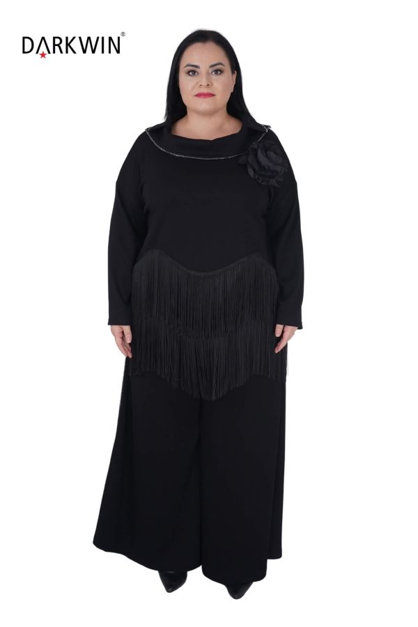 5537 DARKWIN BLUZ-PANTOLON SIYAH - 1