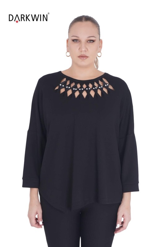 5540 DARKWIN BLUZ SIYAH - Darkwin
