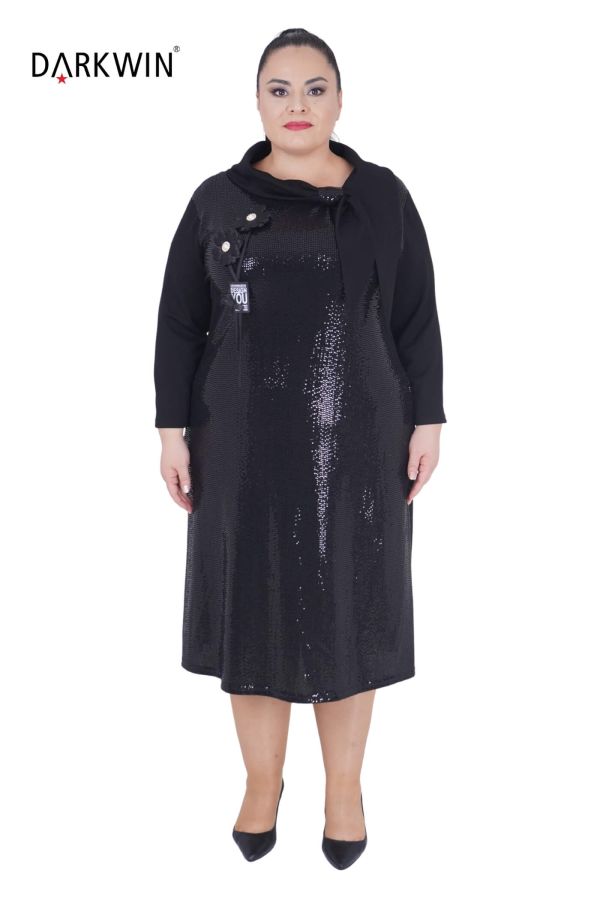 5542 DARKWIN ELBİSE SIYAH - 1
