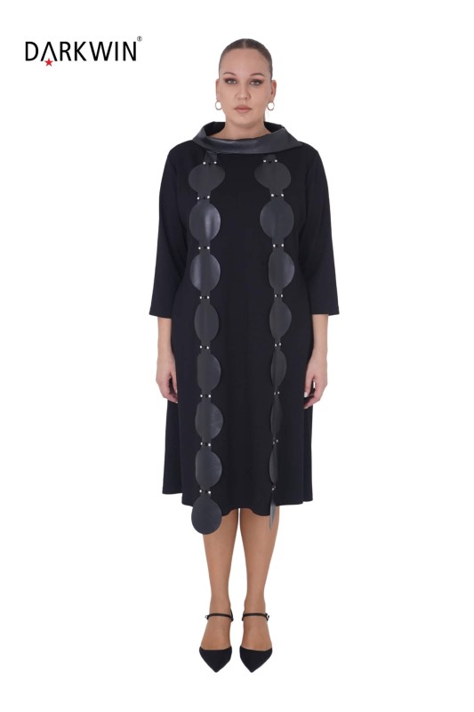 5546 DARKWIN ELBİSE SIYAH - Darkwin