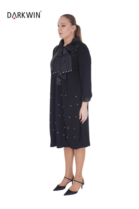 5551 DARKWIN ELBİSE SIYAH - Darkwin (1)