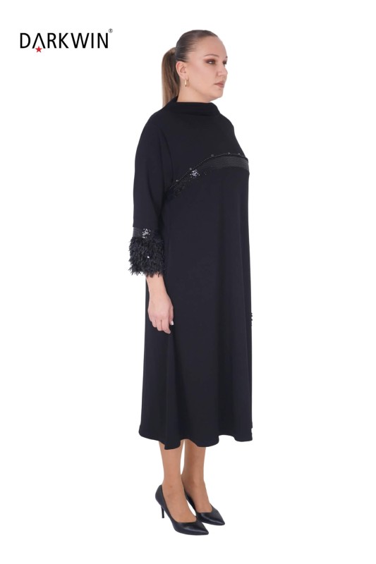 5553 DARKWIN ELBİSE SIYAH - Darkwin (1)