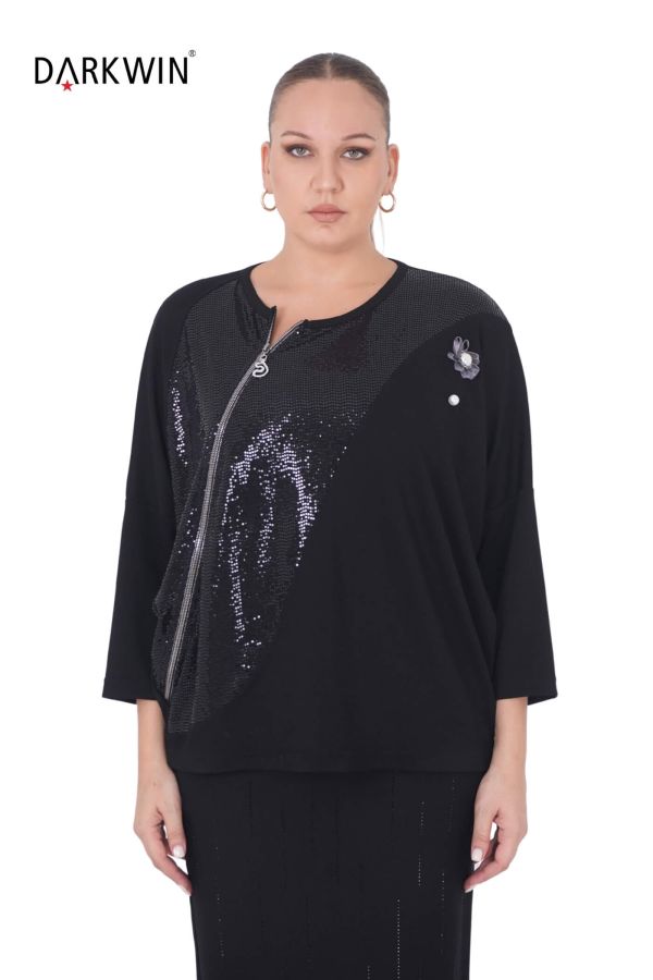 5557 DARKWIN BLUZ SIYAH - 1