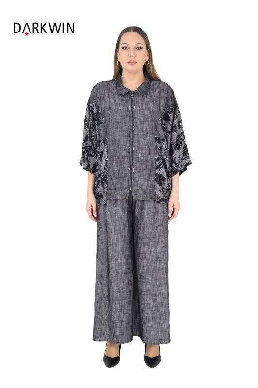 5590 DARKWIN GÖMLEK-PANTOLON SIYAH - DARKWIN